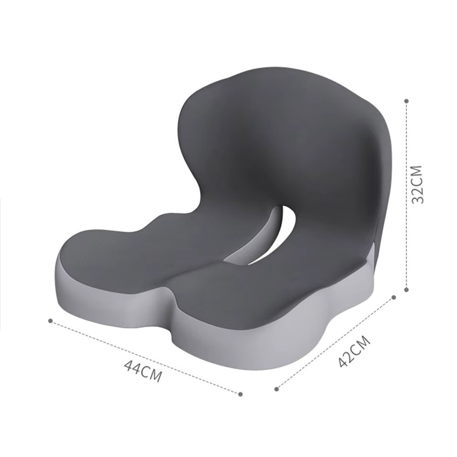 Shunmaii L-förmiges orthopädisches Kissen aus Memory-Schaum zur Schmerzlinderung für Steißbein und Rücken, ergonomisches Design für Autositz und Bürostuhl - Bild 4