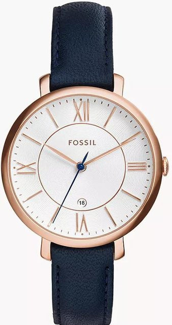 Fossil Armbanduhr Jacqueline, Quarz, Edelstahl, Schwarz, Damen - Bild 1