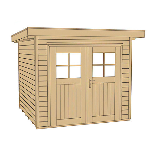 WEKA Gartenhaus Log Cabin aus Holz in Beige, B/H/T: 225 x 217 x 209 cm - Bild 2