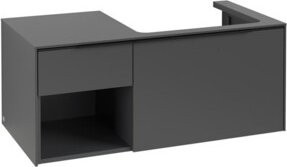 Villeroy & Boch Waschtischunterschrank Subway 3.0 in Grau Matt, Wandmontage mit LED-Beleuchtung und Regalfach, B/T/H: 100,1 x 42,25 x 51,6 cm - Bild 1