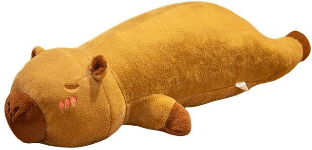 Kidsly Kawaii Capybara Plüschtier, braun, 80cm - Bild 1