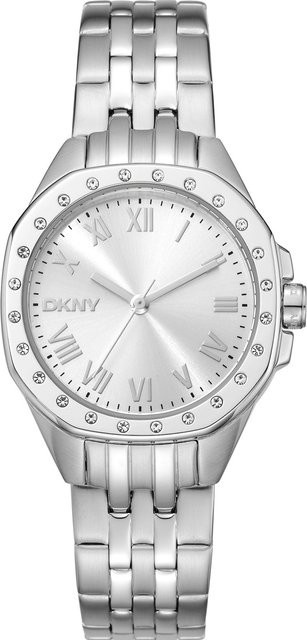 DKNY Armbanduhr Brooklyn Mini, Quarz, Edelstahl, Silber, 30 mm, Damen - Bild 1