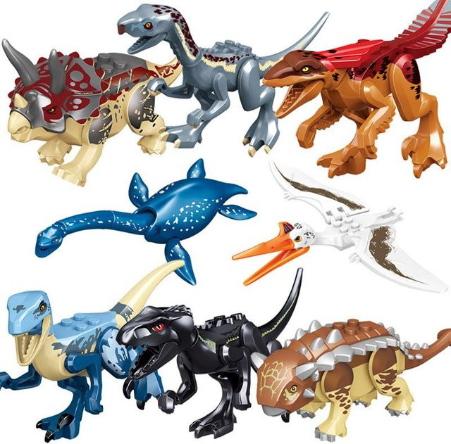 Fashnics Jurassic Dinosaur World Bausteine, Dino Velociraptor Figur, ab 6 Jahren - Bild 1