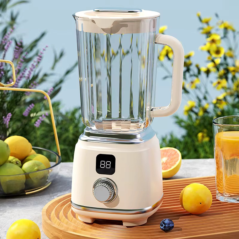 Tragbarer kabelloser elektrischer Mixer von kbxlife in Weiß mit 10 Klingen und 3000 mAh Akku zur Eiszerkleinerung und Fruchtzubereitung - Bild 1
