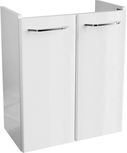 Fackelmann Waschbeckenunterschrank Milano Weiß mit Soft-Close-Türen, B/H/T: 52 x 61 x 27,5 cm - Bild 1