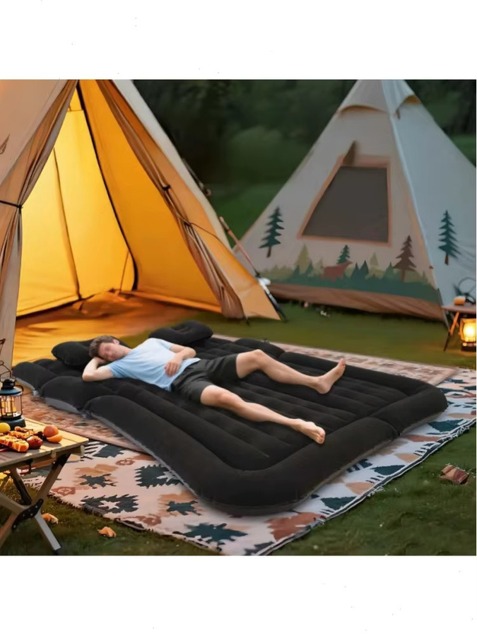 Bymaocar Aufblasbare SUV-Luftmatratze für Camping und Outdoor-Reisen in Schwarz - Bild 5