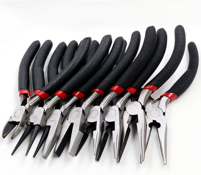 Wadsfred Schmuckzange aus gehärtetem Stahl mit rundem Ende für DIY-Perlenarbeiten und Reparaturen - Bild 1
