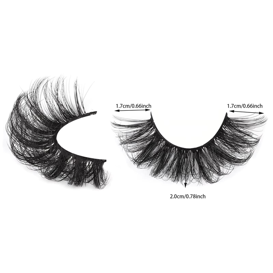 JIEFUXIN Russische Volumenwimpern, 3D Nerzwimpern, Unisex - Bild 4