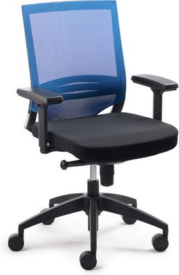 Mayer Sitzmöbel Drehstuhl 2475 in Blau mit Armlehnen und Rollen, B: 65 cm, H: 60 cm - Bild 1