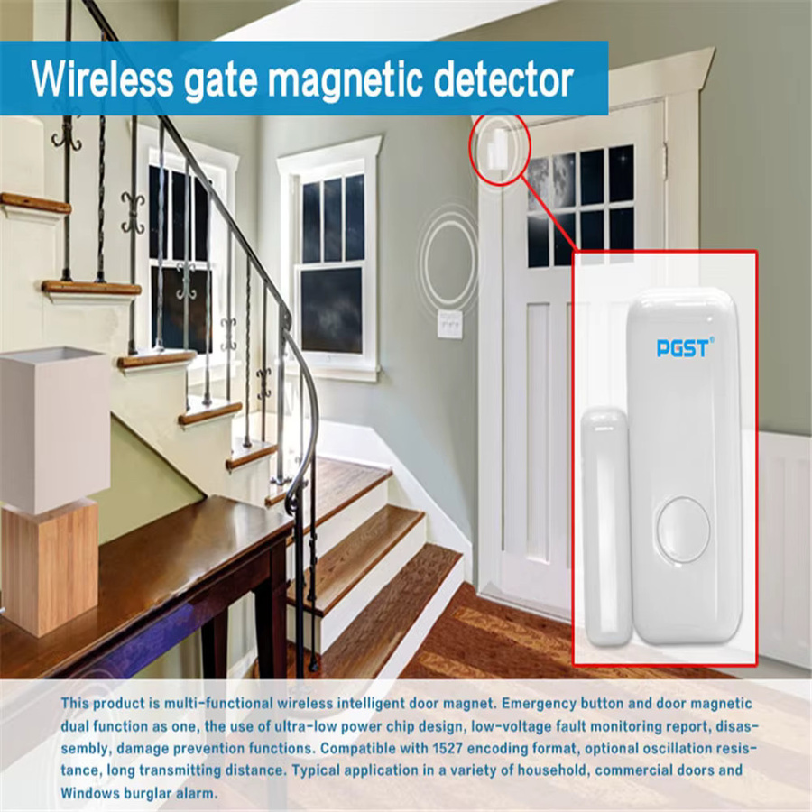 PGST PG103 Fenster-Tür-Sensor für 433 MHz Alarmsystem in Weiß mit App-Benachrichtigung - Bild 2
