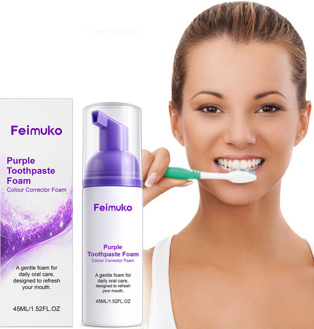 FEIMUKO Zahnaufhellungs-Mousse, Unisex, Lila - Bild 1