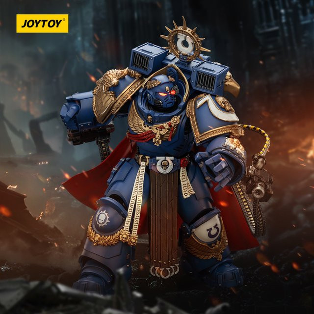JOYTOY Warhammer 40k Ultramarines Terminator Kapitän Marneus Calgar Actionfigur, 1/18, vollständig artikulierbar - Bild 1