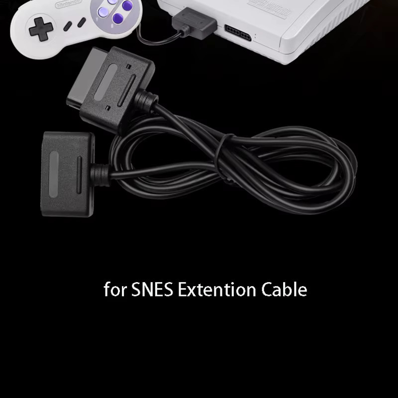 Nintendo Super Famicom SFC SNES Controller Verlängerungskabel in Schwarz, Länge: 1,8 m - Bild 5