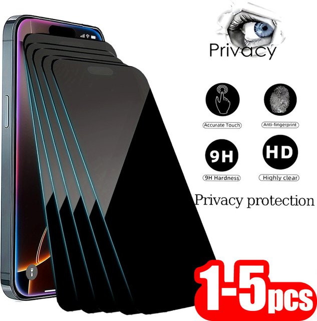 Privatsphäre Screen Protector aus gehärtetem Glas für Samsung Galaxy A36 5G A35 A34 A33 A32 A31 A30S A26 A25 A24 A22 A21S A20 A42 in transparent - Bild 1