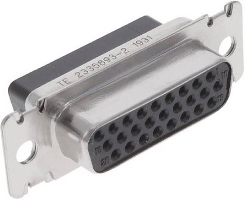 TE Connectivity 2335893-2 D-SUB Steckverbinder mit 26 Polen in Silber - Bild 1