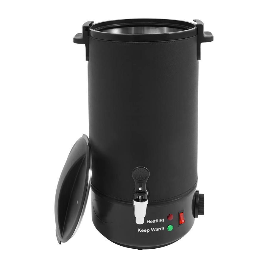 Bymaocar Elektrischer Wachsschmelzer aus Edelstahl mit 1100 W und Temperaturregelung, 10 Liter, Silber/Schwarz - Bild 2