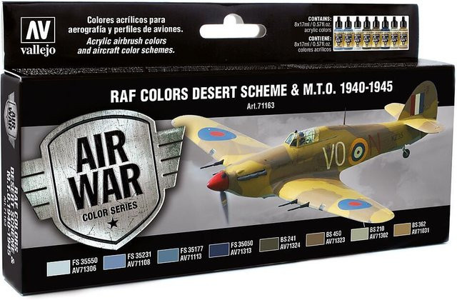 Vallejo WWII RAF Desert Farbset, 8 x 17 ml - Bild 1