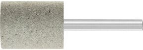 PFERD Poliflex Schleifstift Zylinderform Ø 25 x 30 mm Schaft-Ø 6 mm Bindung PUR Weich SIC80 in Grau und Grün - Bild 1