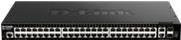 D-Link DGS-1520-52 Smart Managed L3 Switch mit 48 x 10/100/1000 Ethernet, 2 x 10 Gigabit Ethernet und 2 x 10 Gigabit SFP+ in Schwarz - Bild 1