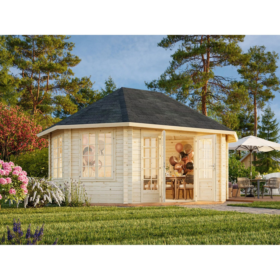 Palmako Holz-Pavillon Hanna achteckig transparent B/T/H: 571 x 421 x 371 cm - Bild 2