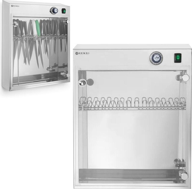 Hendi UV-Messersterilisator aus Edelstahl in Silber für 14 Messer - Bild 1