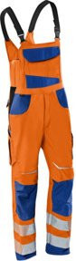 Kübler PSA Reflectiq Latzhose 3207 Warnorange/Blau mit Cordura - Bild 1