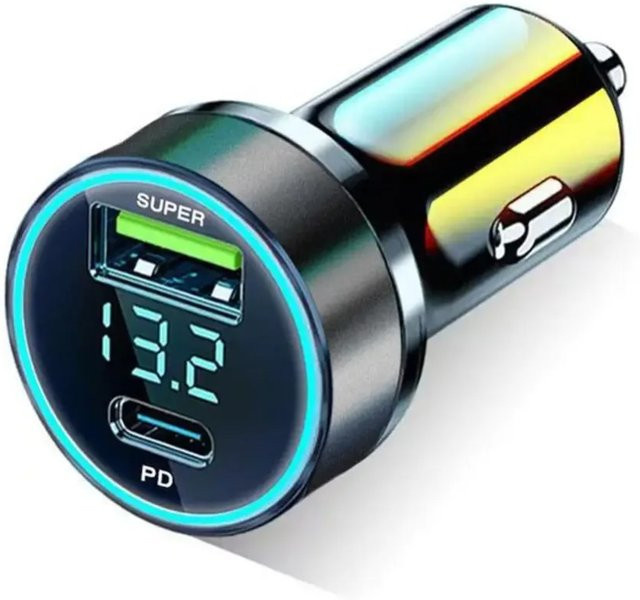 Hochleistungs-Dual-USB-Autoladegerät mit 120 W Schnellladeadapter für iPhone und Samsung - Bild 1