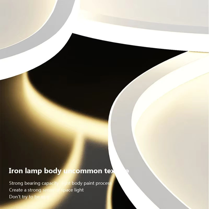 MZISOSOD Nordic LED Deckenlampe in Weiß, dimmbar, minimalistisches Design für Wohnzimmer, Schlafzimmer und Badezimmer - Bild 2