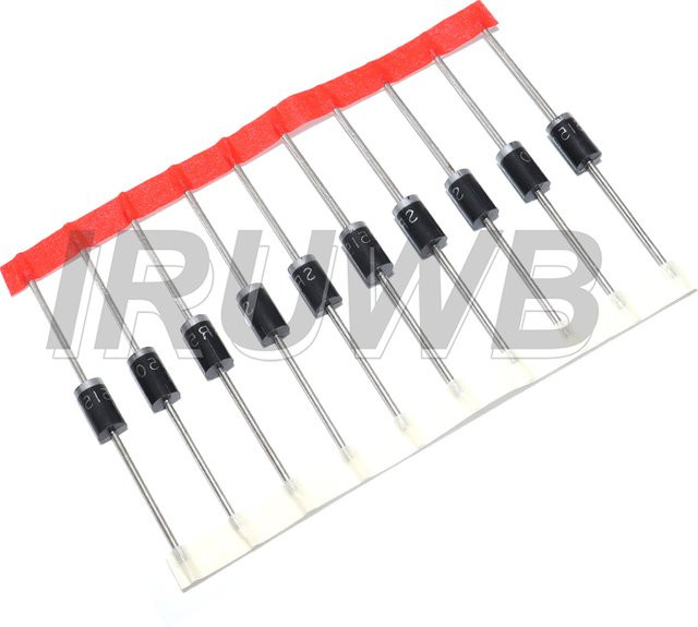 10 Stück Schottky-Diode SR5150 5A 150V DO-27 DO-201AD in Schwarz - Bild 1