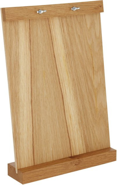VEGA Tischaufsteller Serchio für Speisekarten DIN A4 in Braun mit Holzoptik, B/T/H: 20 x 9 x 33 cm - Bild 1