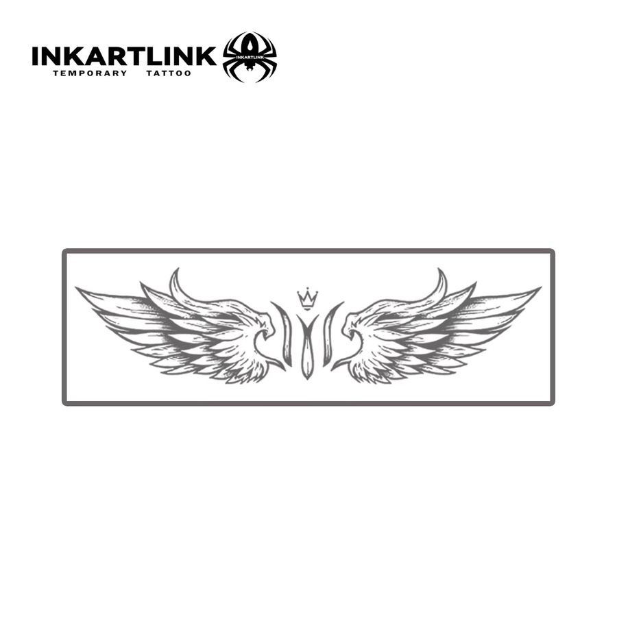 INKARTLINK Engel Wächter temporäre Tattoo Aufkleber, wasserdicht - Bild 3