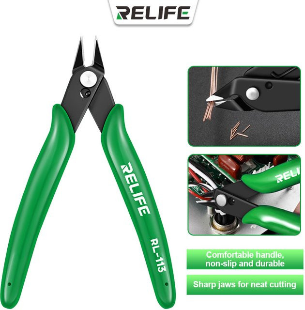 Relife RL-113 Präzisions-Seitenschneider für Kabel und Draht zur elektronischen Reparatur - Bild 1