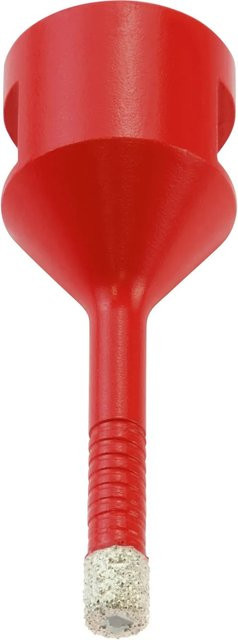 kwb Diamant-Fliesenbohrer für Winkelschleifer M14, Durchmesser: 6 mm, Länge: 63 mm, Farbe: Rot - Bild 1