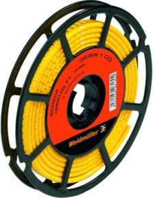 Weidmüller Kabelmarkierer Zahl 3 gelb CLI M2-4GE/SW CD für 2,5-16 mm² - Bild 1