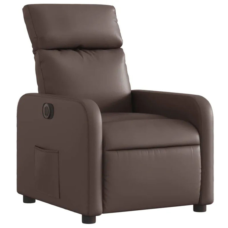 Vidaxl Elektrischer Relaxsessel in Braun mit Kunstlederbezug im modernen Design - Bild 2