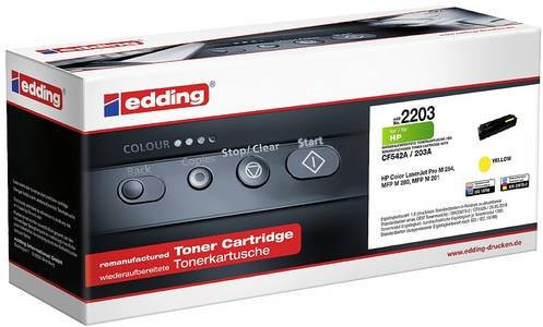 Edding Toner Kompatibel mit HP 203A CF542A Gelb mit 1300 Seiten Reichweite - Bild 1