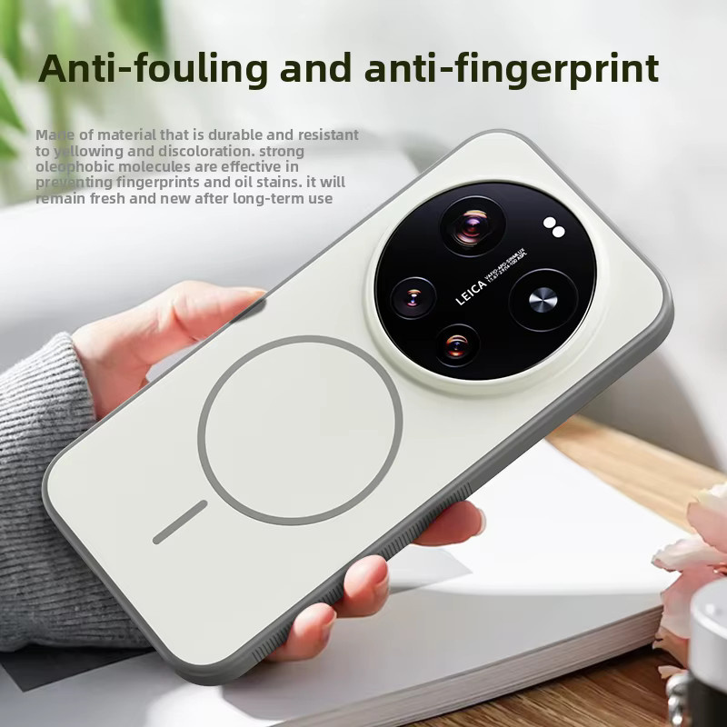 Magnetische Silikon Schutzhülle für Xiaomi Mi 17 Ultra und Xiaomi Mi 17 in Blau mit Unterstützung für kabelloses Laden - Bild 4
