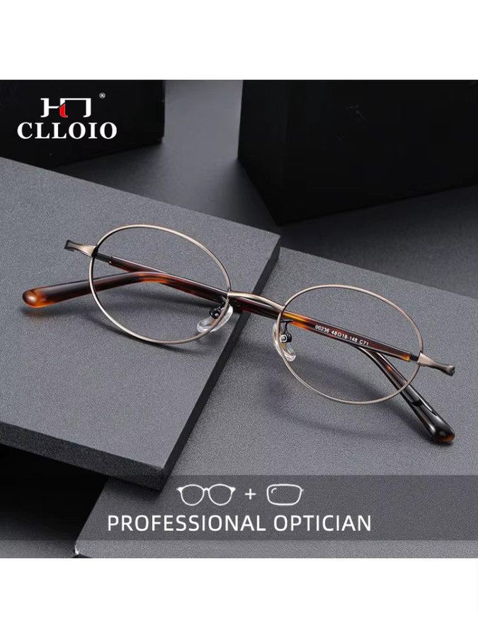 CLLOIO Lesebrille, oval, Titan, Vollrand - Bild 4
