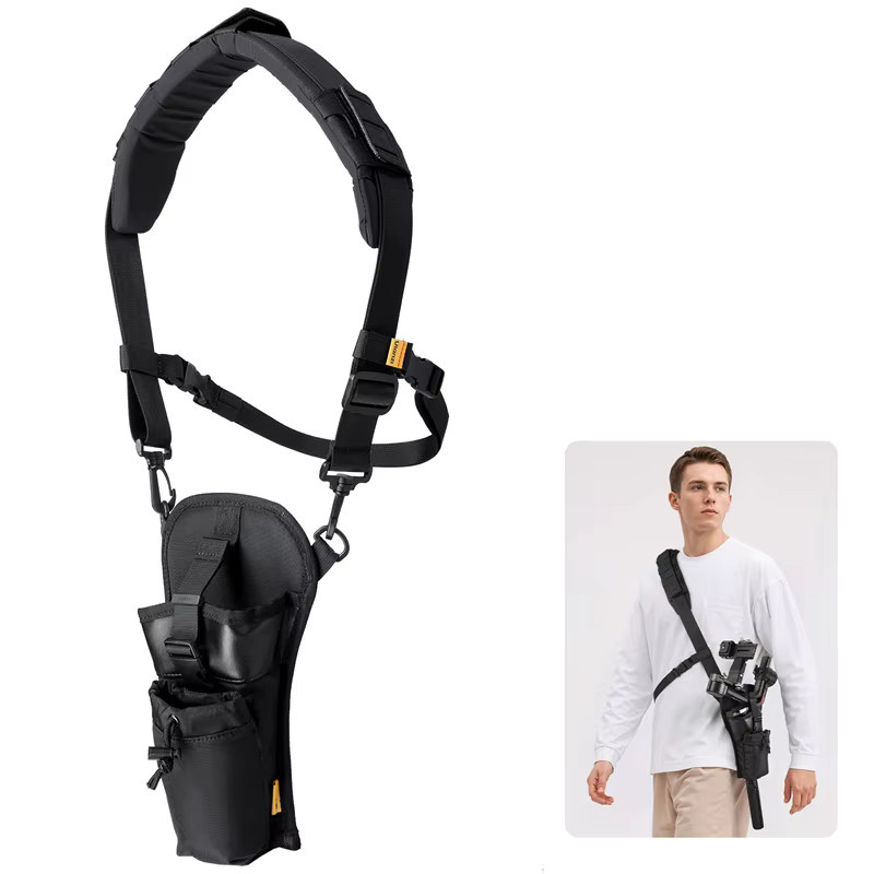 Ulanzi CB01 Kamera-Gimbal-Holster Erweiterbarer Schultergurt für RS 3 Mini, RS 3, RS 4 Mini und RS 4 Pro in Schwarz - Bild 6
