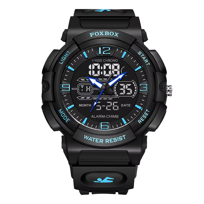 FOXBOX Armbanduhr, Quarz, Digitaluhr, Schwarz, Herren - Bild 6