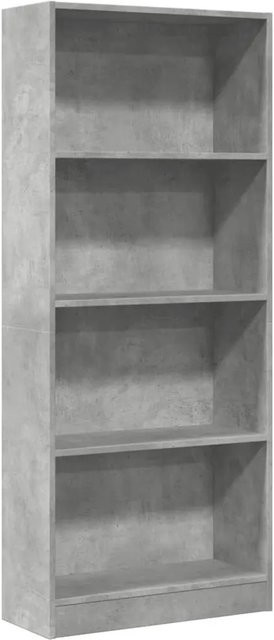 vidaXL Bücherregal aus Holzwerkstoff in Betongrau, B/T/H: 60 x 24 x 143 cm - Bild 1