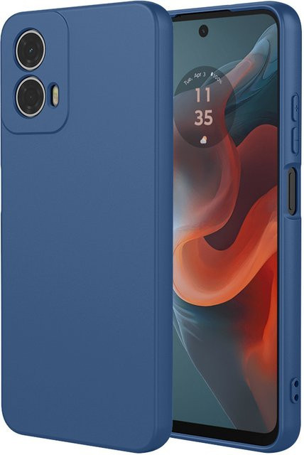 Flüssigsilikonhülle für Motorola G04 G14 G24 G32 G34 G35 G54 G84 G85 5G in Blau - Bild 1