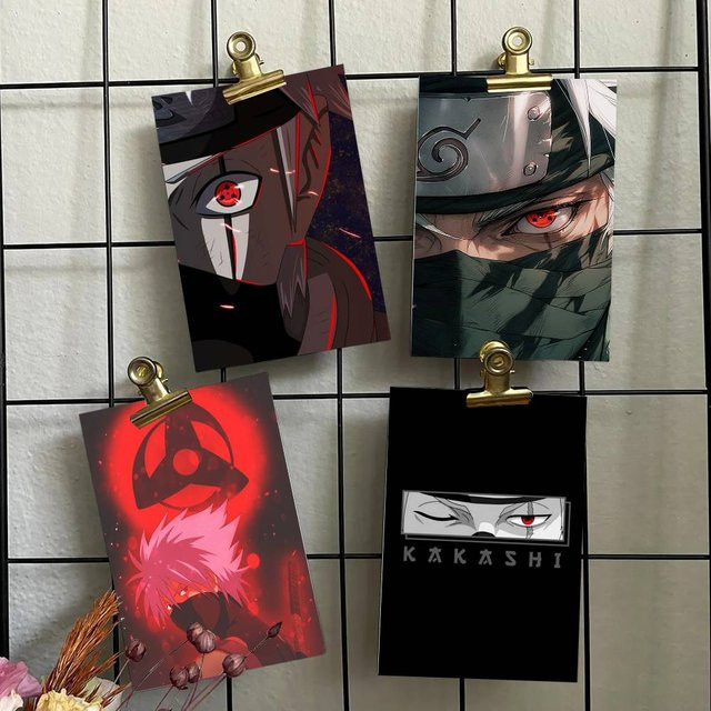 Selbstklebendes Wandkunst-Poster aus Leinwand mit Naruto Hatake Kakashi Motiv in Mehrfarben - Bild 1