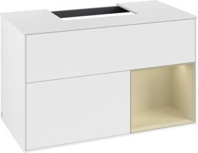 V&B Waschtischunterschrank Finion 100 in Weiß lackiert, B/T/H: 100 x 50,1 x 50,1 cm - Bild 1