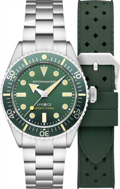 Spinnaker Herrenuhr Spence 300, Automatik, Edelstahl, 40 mm, Grün, 30 ATM - Bild 1