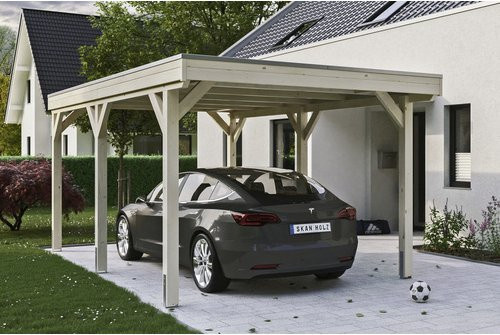 SKANHOLZ Carport Grunewald in Beige, B/T: 321 x 554 cm, Firsthöhe: 243 cm - Bild 1