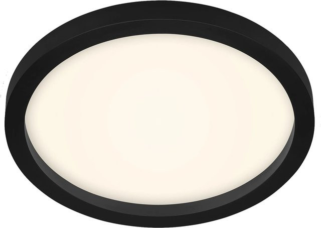 Briloner LED Deckenleuchte Cadre mit Backlighteffekt in Schwarz, Durchmesser: 29,7 cm - Bild 1