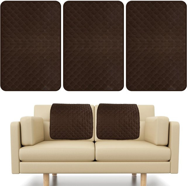 3er-Set Willstar Sofa Kopfstützenbezüge aus Polyester in Weiß, wasserabweisend und rutschfest, B/H: 57 x 38 cm - Bild 1