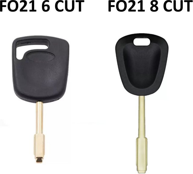 5 Stück ITSkey Transponderschlüssel FO21 6 CUT 8 CUT für Ford Mondeo und Jaguar in Schwarz - Bild 1