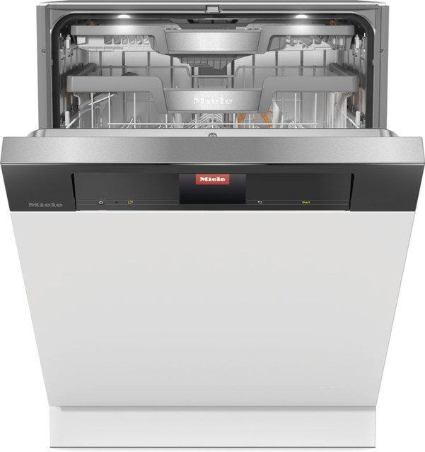 Miele Einbau-Geschirrspüler G 7930 Sci AutoDos teilintegrierbar, Schwarz, Breite: 60 cm - Bild 1